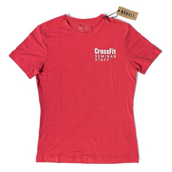 NOBULL Tops - NWT NOBULL CrossFit Seminar Staff Tshirt Red Size S